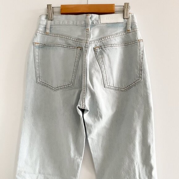 Re/Done High Rise Loose Jeans (Bleach Destroy) - Picture 9 of 12